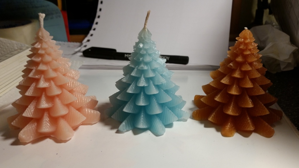 Handgemachte 3D Kerzen Tannenbaum