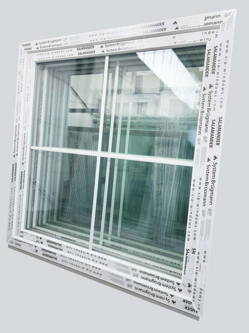 Kunststofffenster, Fenster auf Lager abholbar 120x120 cm Sprossen