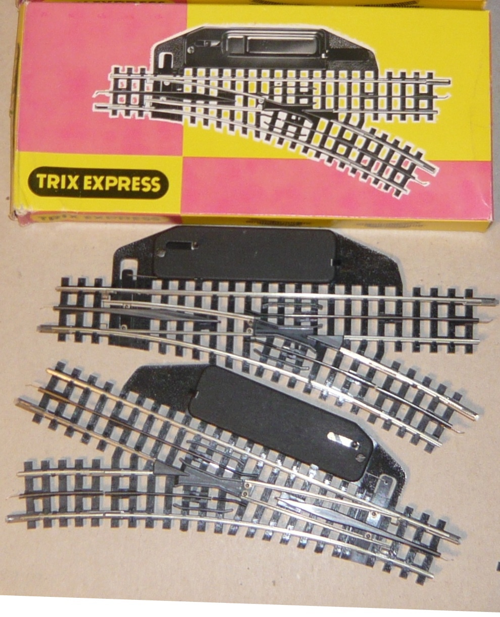 TRIX EXPRESS H0 Handweichenpaar mit 4316 OVP Neusilbergleis