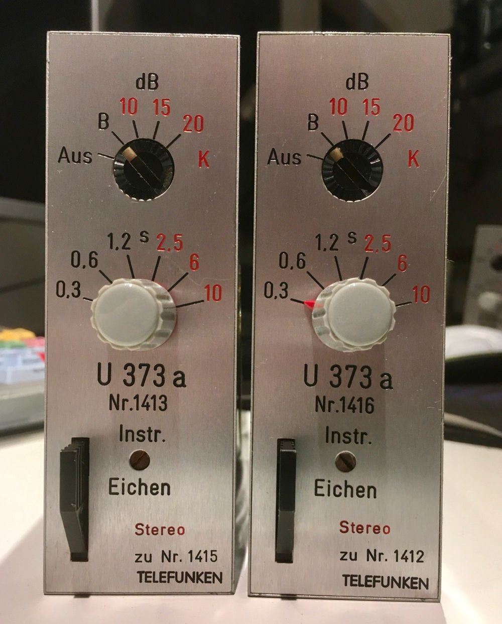 Telefunken U373a Stereo Kompressor Begrenzer (Paar)