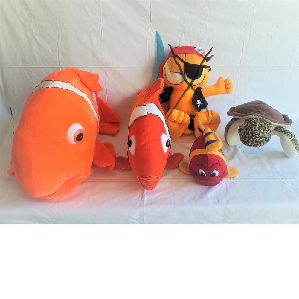 Nemo und Schildkröte Plüschtiere