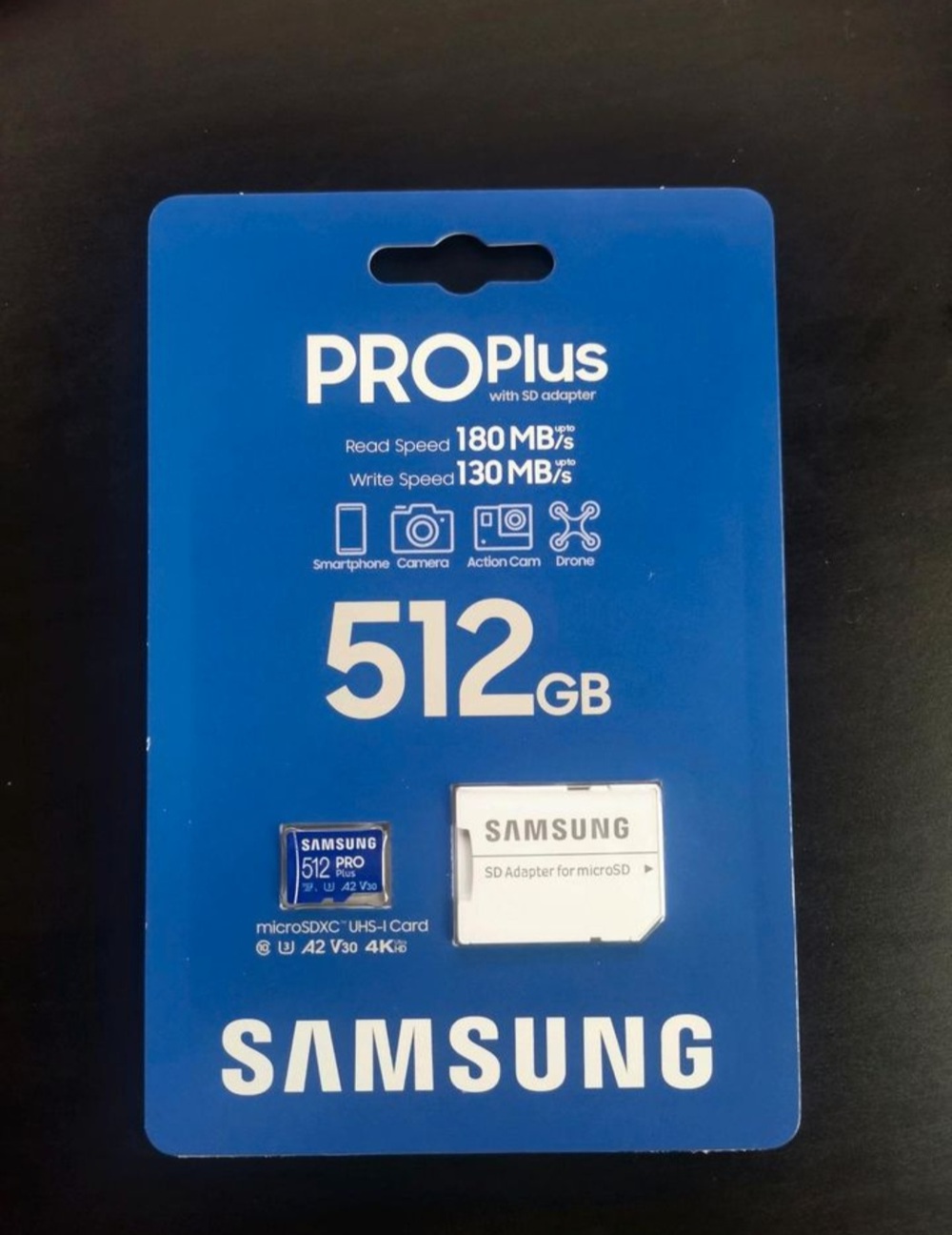 512 GB Samsung Pro Plus Micro SD Speicherkarte 