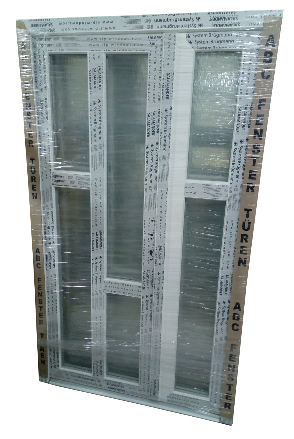 Kunststoff Haustüre 120x205 cm (weiß), HT1 2 flügelig, neu