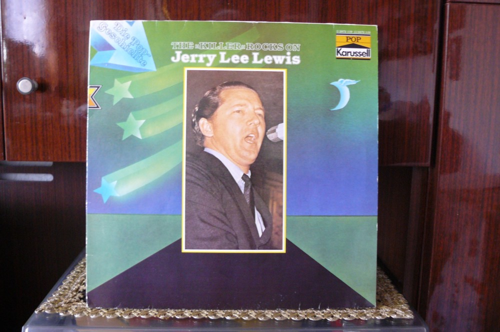 Jerry lee lewis - lp the killer rocks on,deutsche lp 12 von 1972