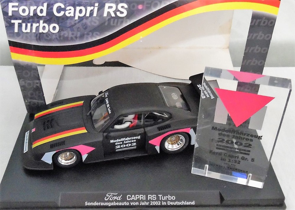  Ford Capri RS Turbo PROMO Modell Fahrzeug Des Jahres Scalextric SCX neu und unbenutzt OVP 1:32