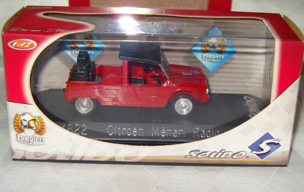  Citroen Mehari Radio Feuerwehr Halbdach Modell OVP 1:43