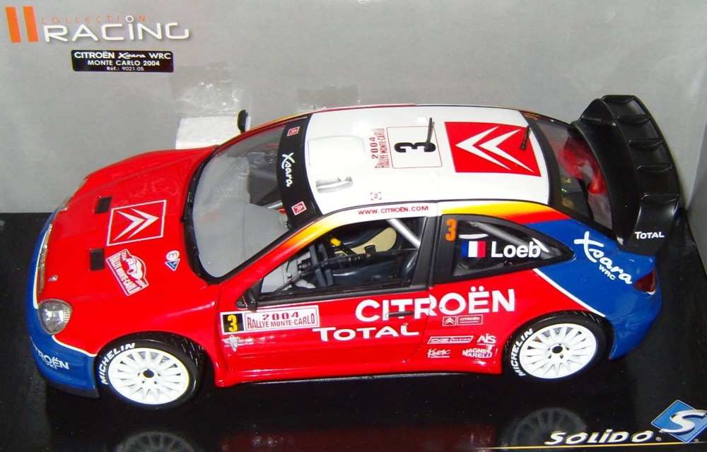  Citroen Xsara WRC Rallye Monte Carlo 2004 Sébastien Loeb Modell OVP 1:18