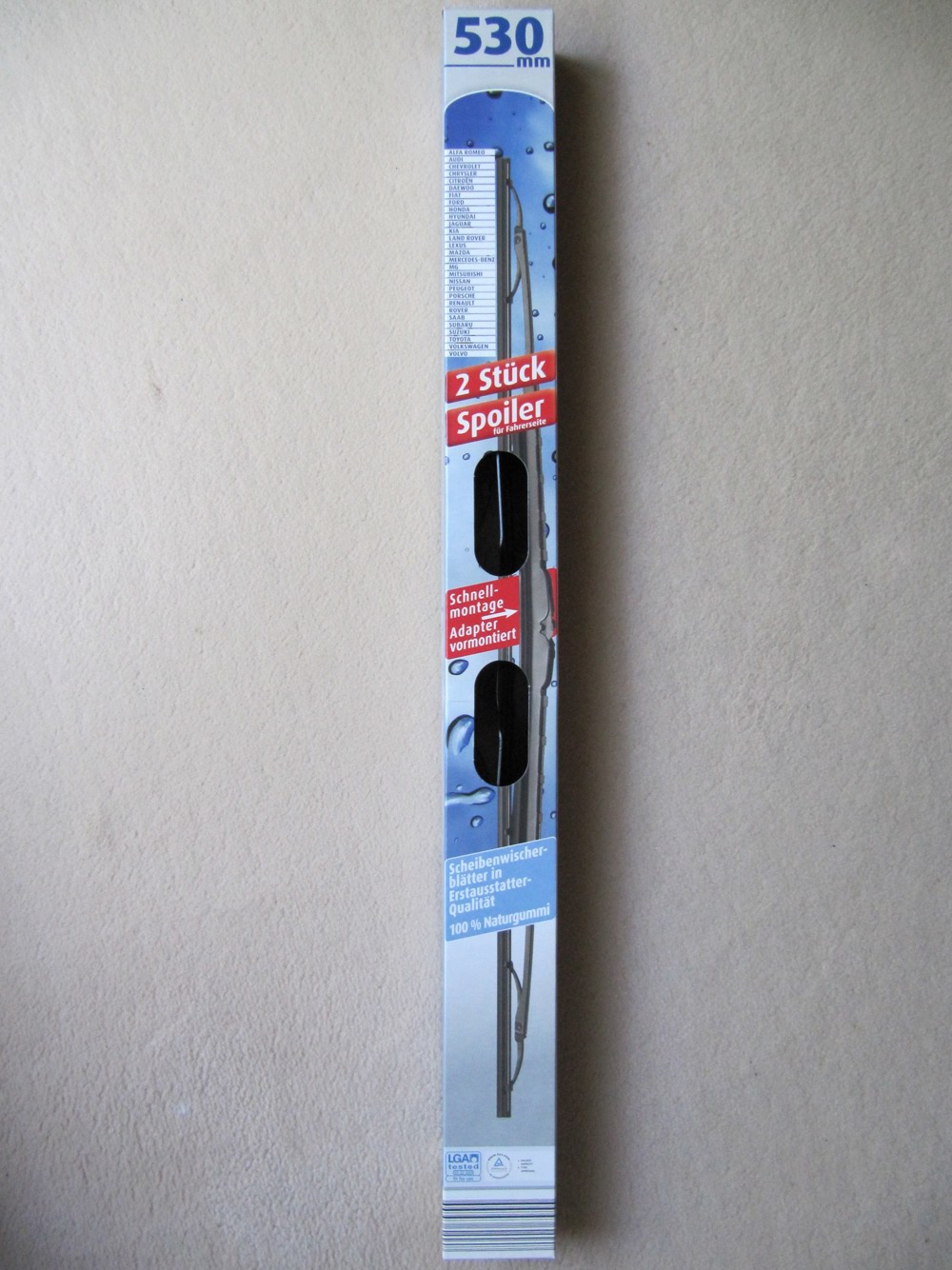 1 Satz Wischerblätter für vers. Fahrzeuge - NEU! VB 7,50 EUR