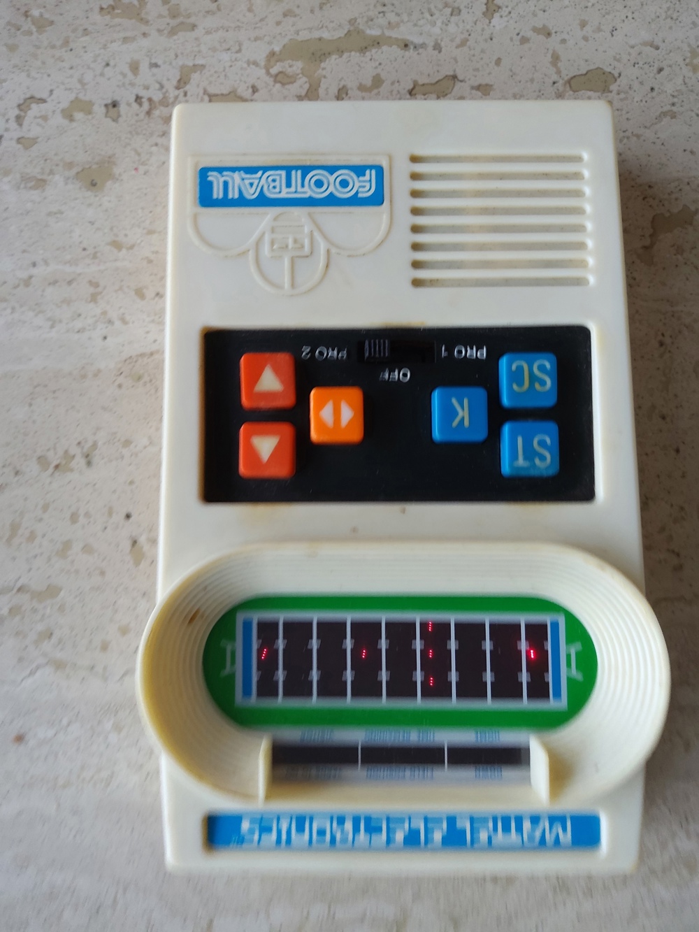 Football, Mattel electronics, 1977 , handheld -Game 