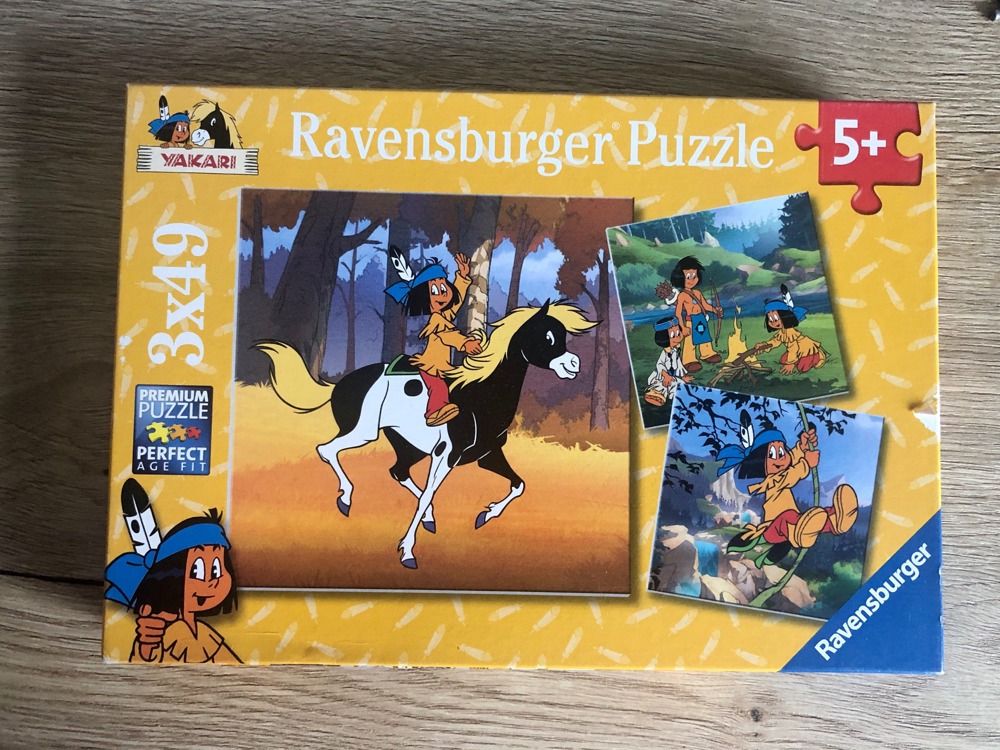 Yakari Puzzle | Ravensburger * ab 5 Jahren | 3 x 49 Teile aus 2013 | Komplett