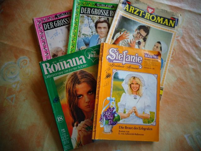 Vintage - Romane, Liebesromane Arztroman, 5 Stück 2,50 Euro