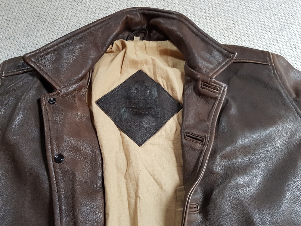 Motorrad Lederjacke von SKINS, Größe 52   54
