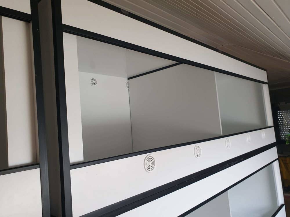 Königsphyton Köpy Kunststoff Terrarium komplett Set Boa Kornnatter 