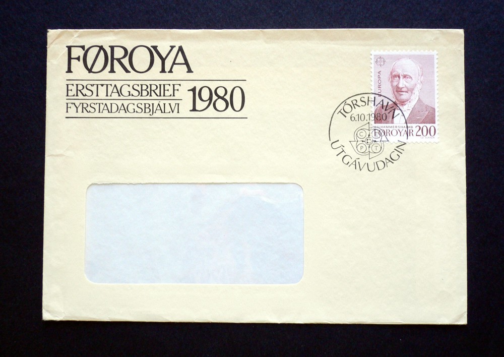 Briefmarken: Färöer 1980 FDC Europa 