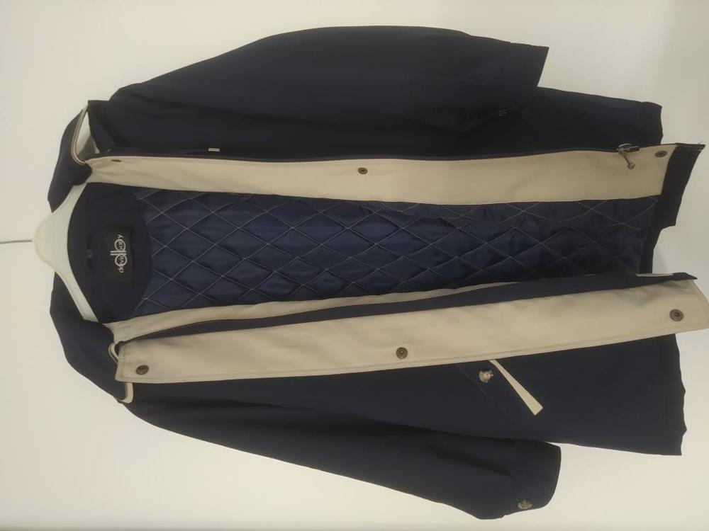 klassische Damen-Jacke, abnehmbare Kapuze, "David Barry" Größe 42, regenabweisend