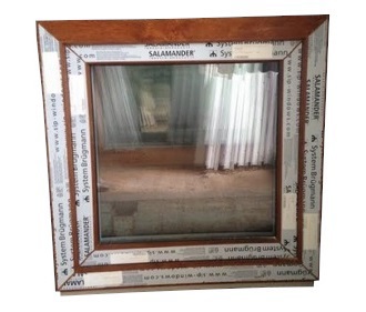 Kunststofffenster Fenster,neu auf Lager 70x70 cm (bxh) Eiche Gold