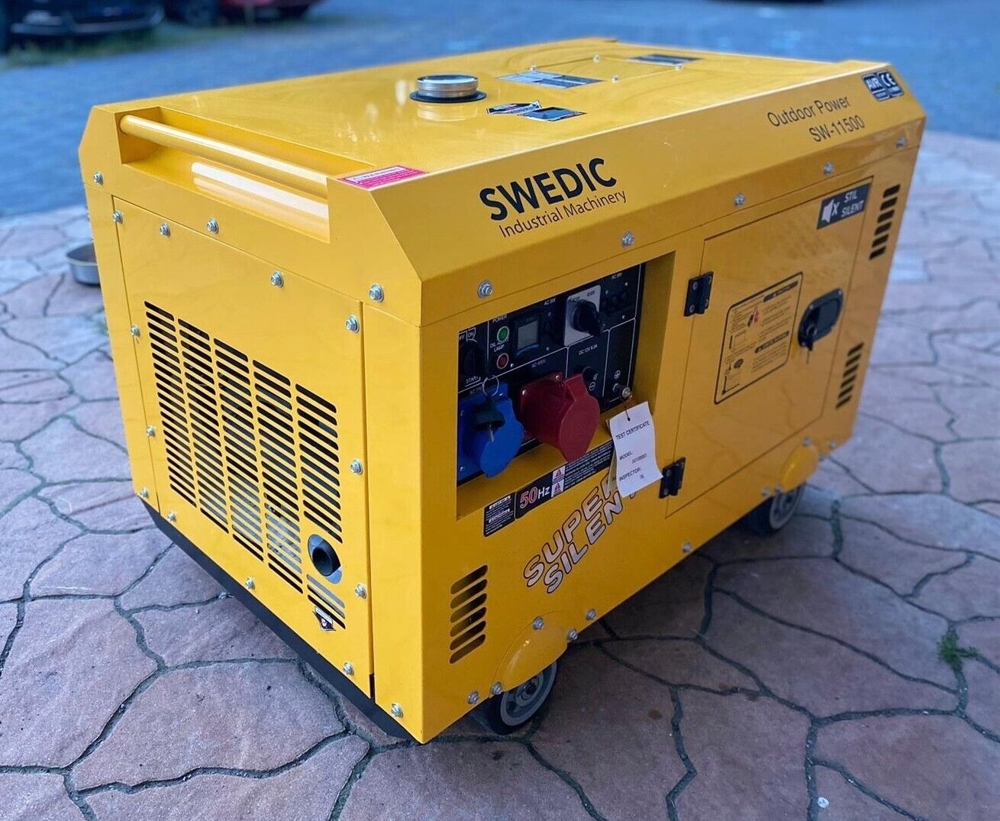 notstromaggregat diesel neu sw 11500 Swedic generator 380V 32A 16A 3000rpm