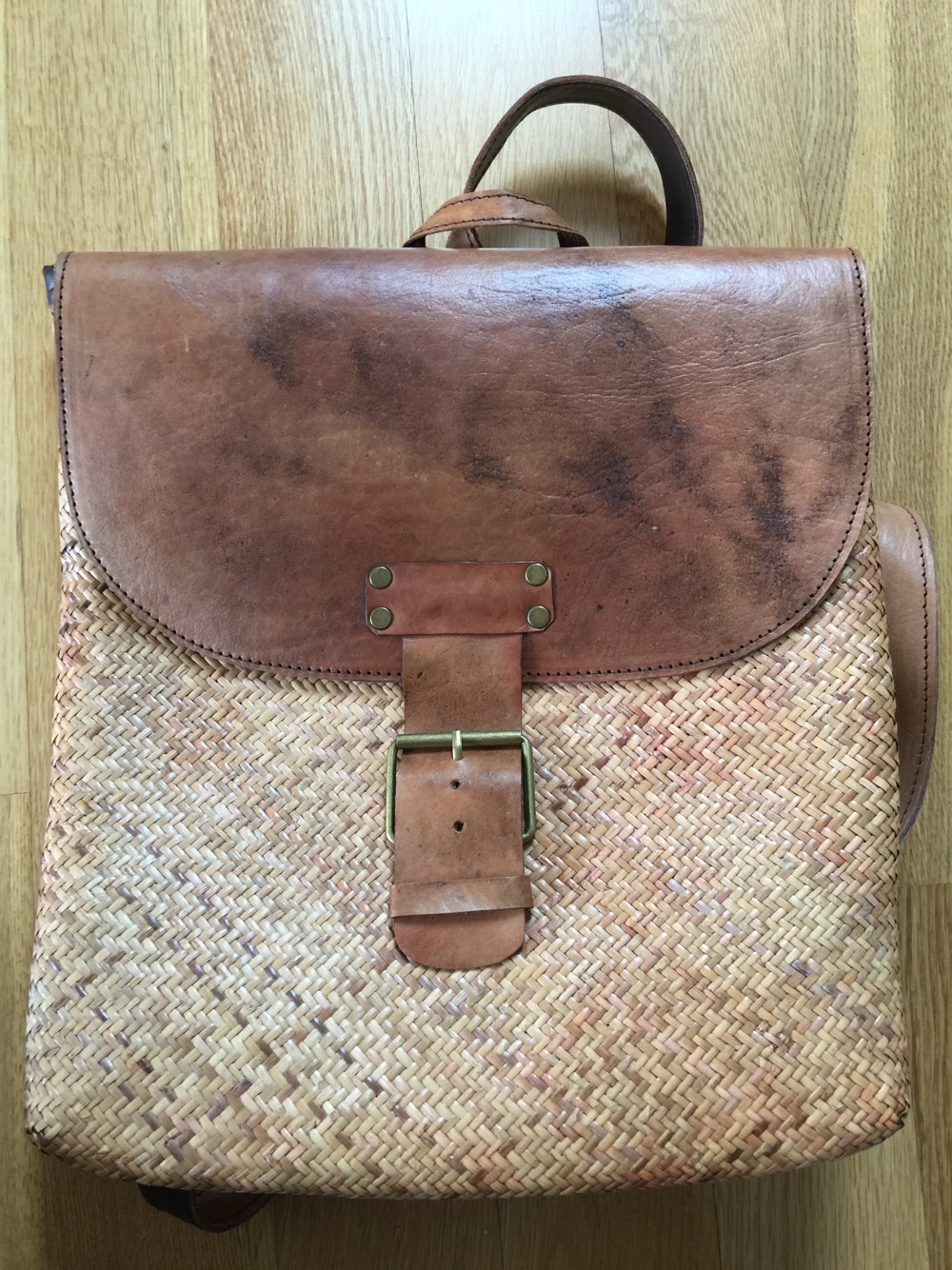 Leder-Rucksack, neuwertig, handgearbeitet, zu verkaufen