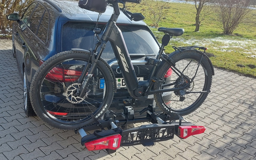 Fahrradträger mieten T5 T6 Caddy Uebler i21 leihen AHK E-Bike