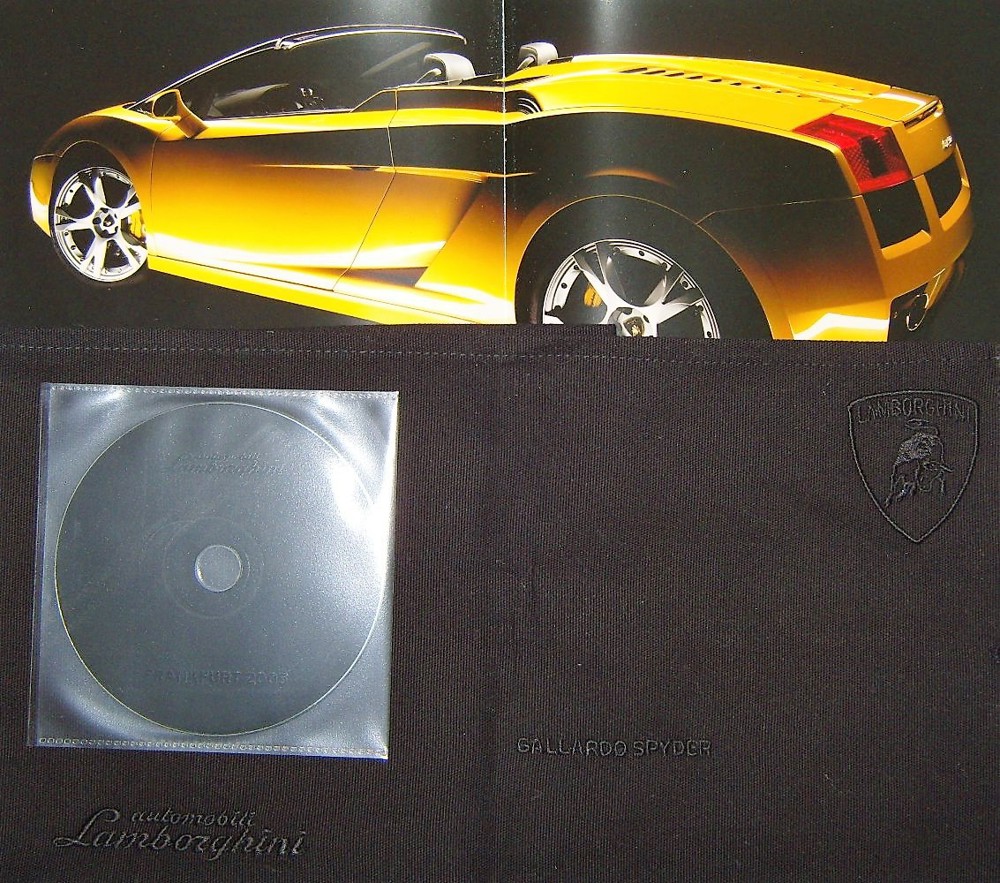  Lamborghini Gallardo Spyder IAA 2005 Presse Information exklusive Pressemappe inklusive CD DVD