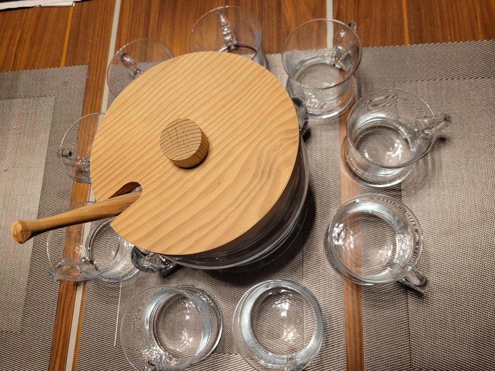 Bowleservice - Glas Holz