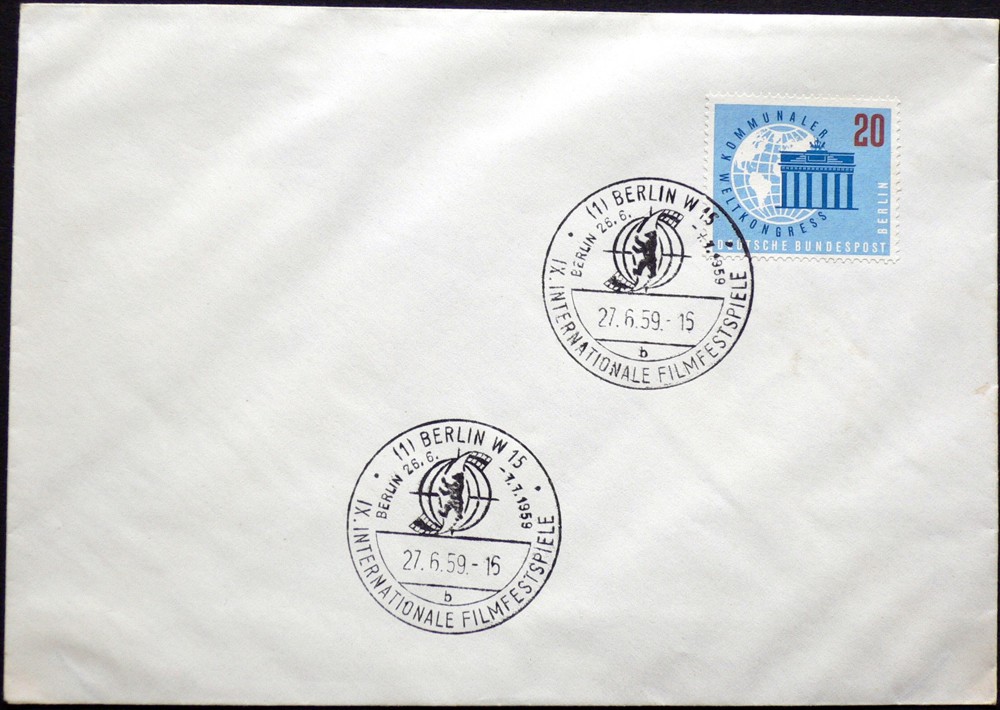 Briefmarken: Berlin 1959 IX. Internationale Filmfestspiele