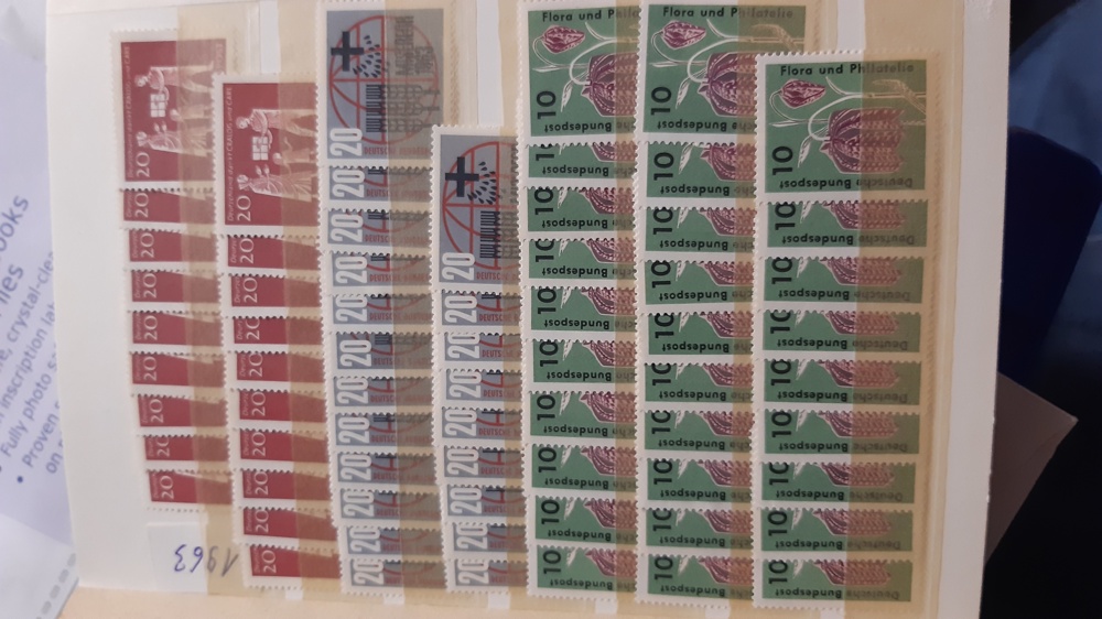 Briefmarken BRD Lageralbum postfrisch 1963-1964