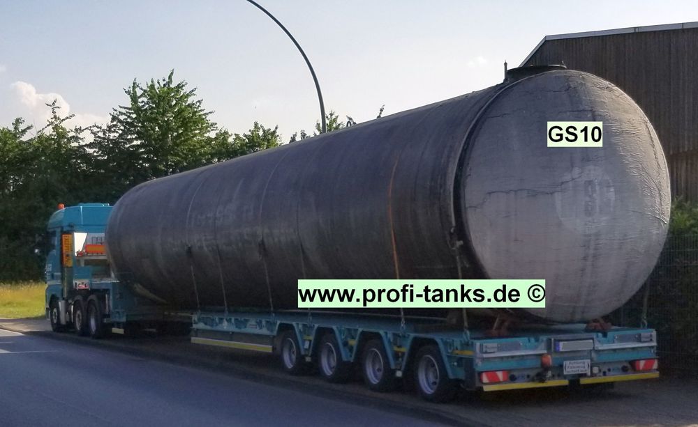 S10 gebrauchter 100.000 L Thyssen Stahltank doppelwandig Heizöltank Löschwassertank Wasserzisterne