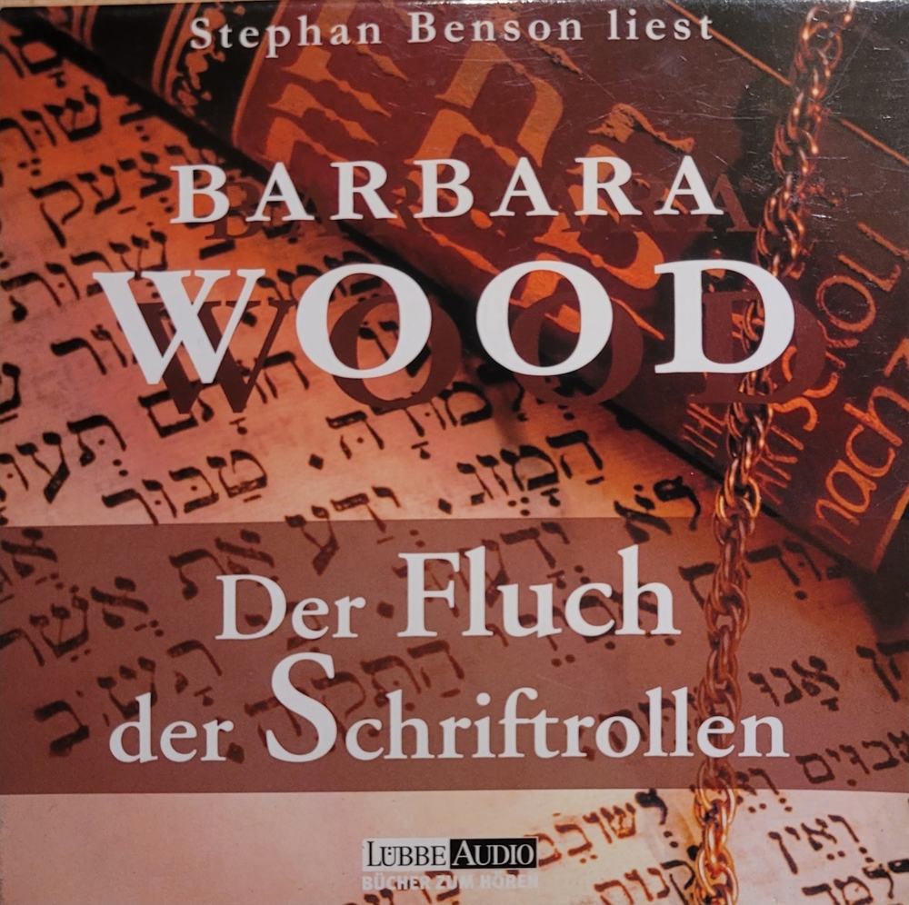 Hörbuch 8 CDs  - Barbara Wood   "Der Fluch der Schriftrollen" gelesen Stephan Benson