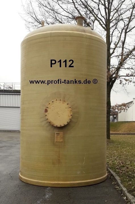 P112 gebrauchter 20000L Polyestertank Flachboden GFK Wassertank Regenauffangtank Futtermittel Gülle