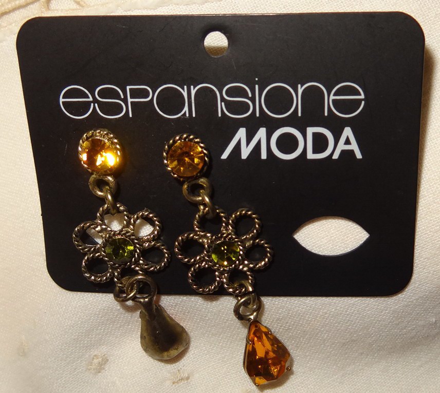 VT ESPANSIONE MODA Ohrstecker Ohrhänger Ohrringe 1 Paar ungetragen neuwertig unbenutzt