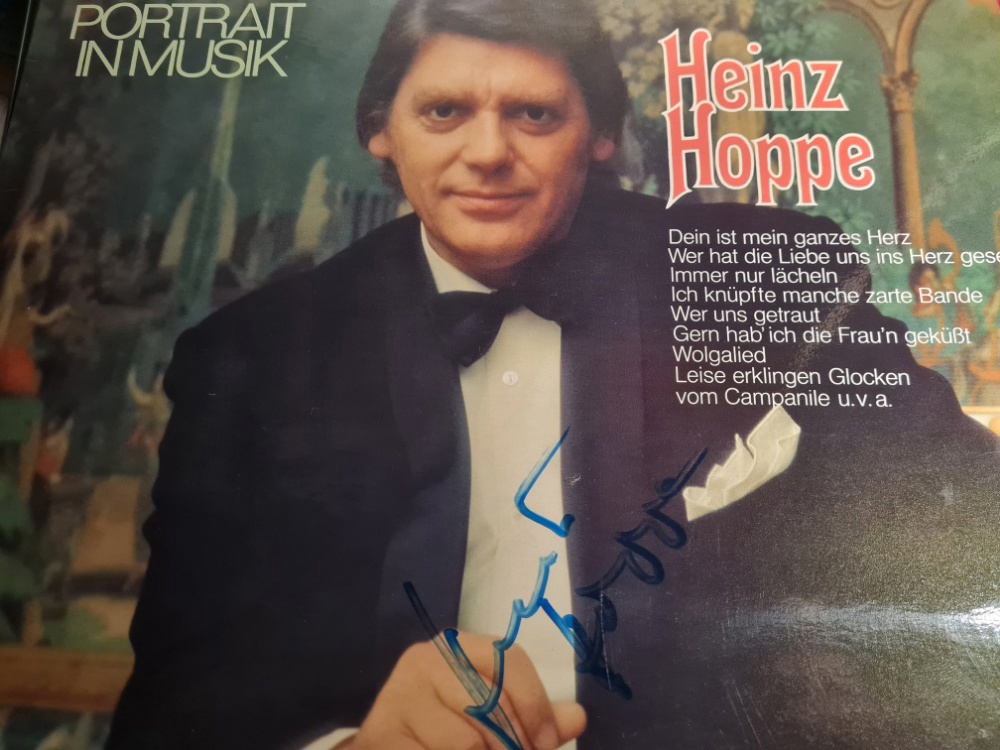 LP Portrait in Musik , Heinz Hoppe , mit Autogramm
