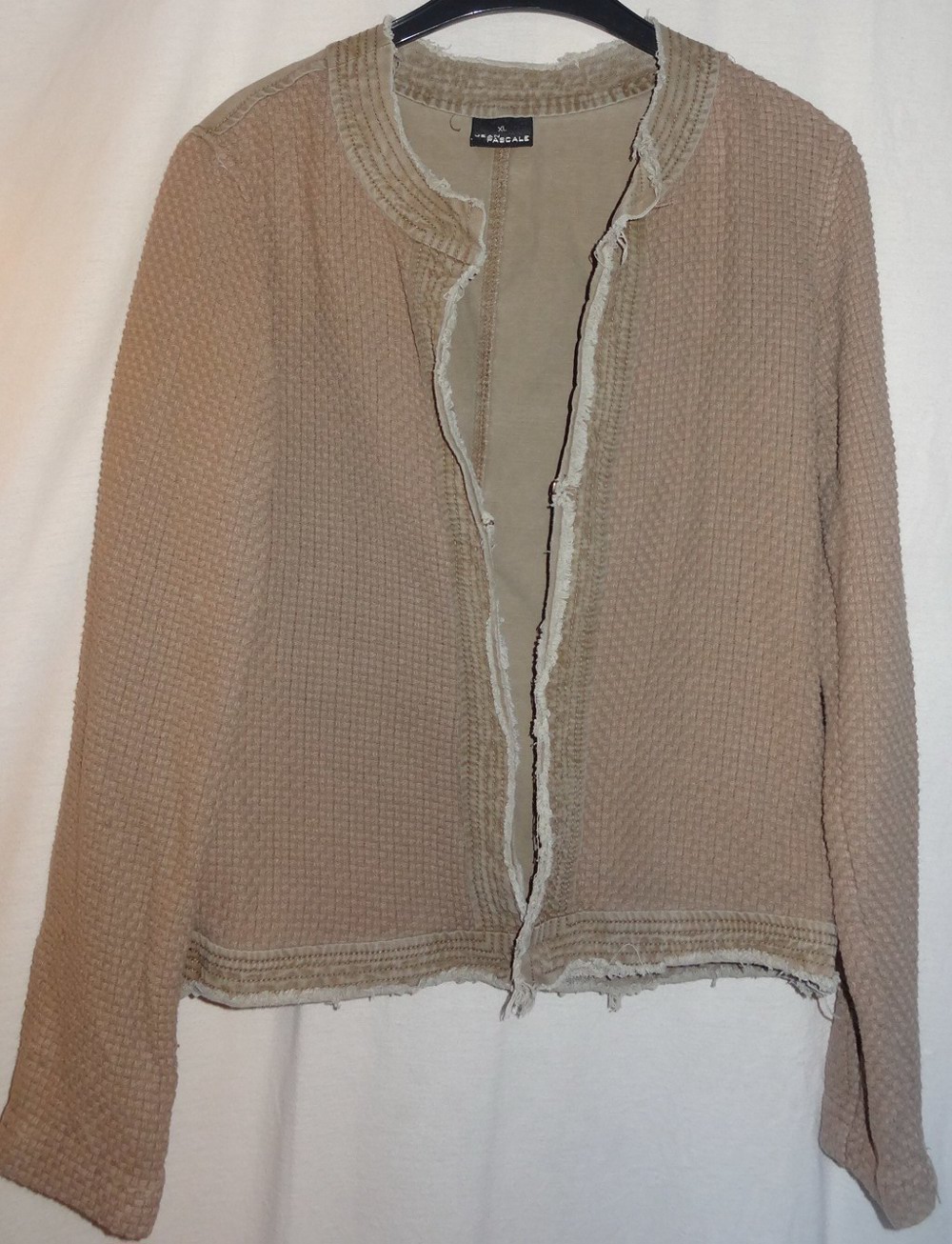 KT Jean Pascale Jacke Weste Damen kurz Gr.XL braun 100% Baumwolle sehr wenig getragen Kleidung Damen