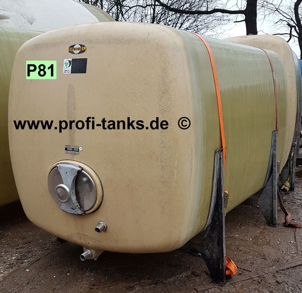 P81 gebrauchter 6000L Polyestertank GFK Speidel-Tank Wassertank Molketank Melassetank Rapsoeltank