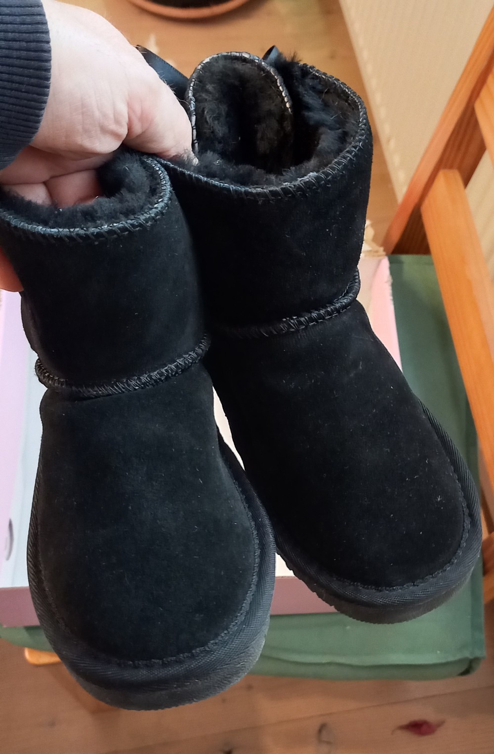 Mädchen Stiefel Boots Lammfell NEU, Größe 31, echtes Leder