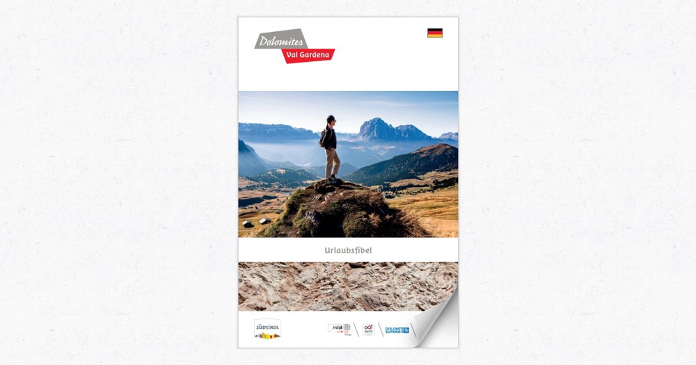 Dolomiten, Val Gardena, Urlaubsfibel zu verschenken