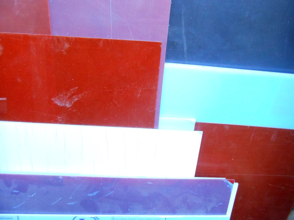 Acryl Glas Platten - weiß , rot, blau, schwarz und transparent