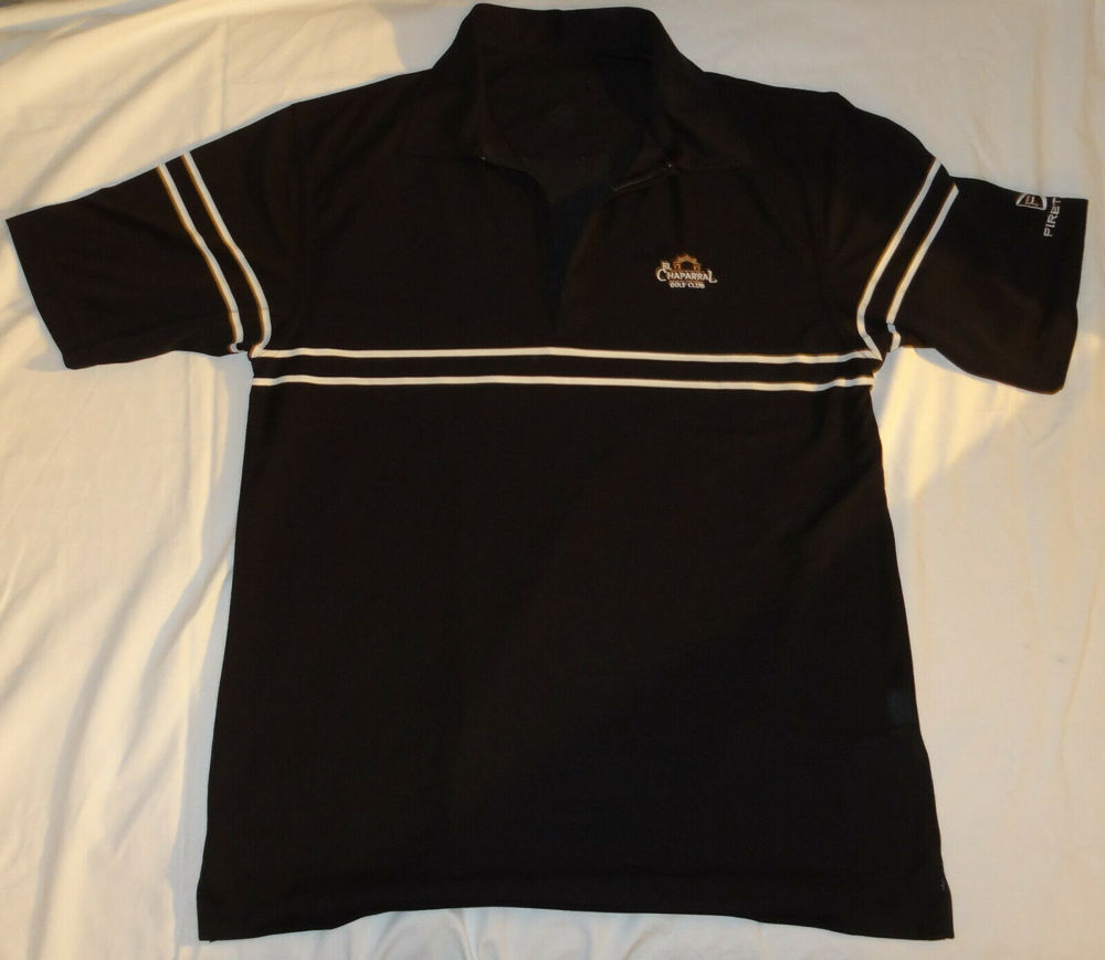 KA Firethorn Poloshirt Gr M schwarz weiße Streifen Golfshirt wenig getragen gut erhalten Kleidung Sp