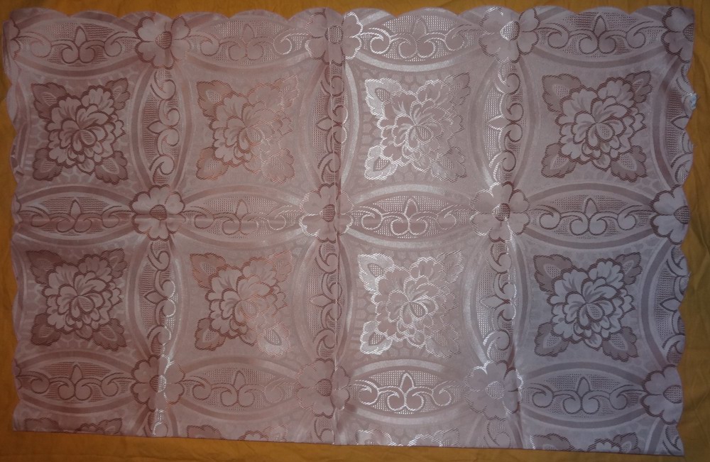 TW Tischdecke Damasttischdecke Polyester rosa 110x140 kaum gebraucht einwandfrei erhalten Tischwäsch