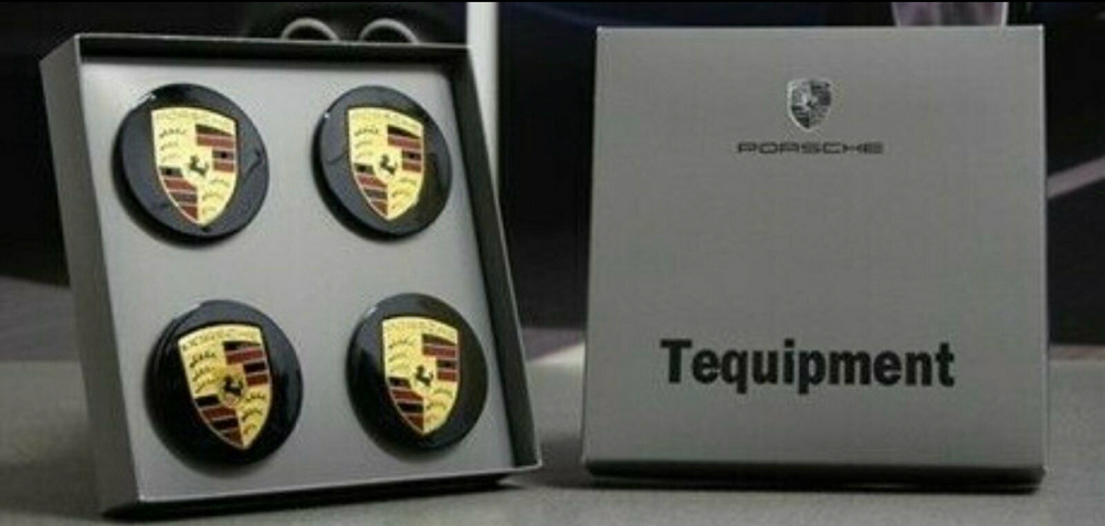 4x NEU Porsche Radnabendeckel Radkappen schwarz glänzend