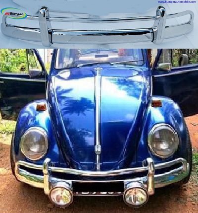 Volkswagen Beetle USA style bumper (1955-1972) by stainless steel 