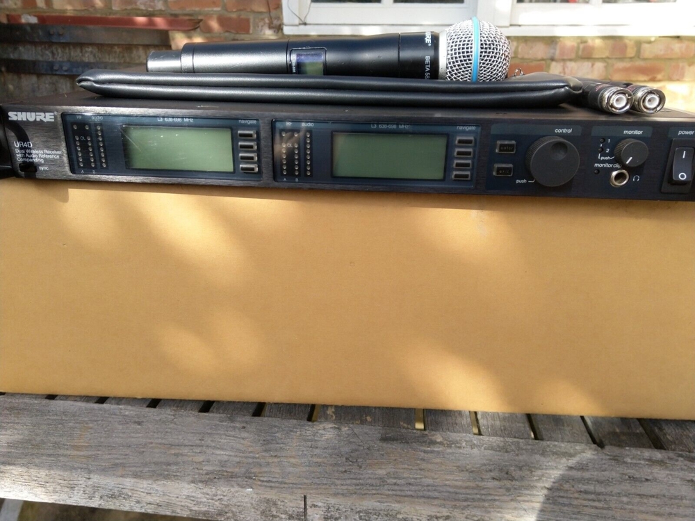 Shure UHFR UR4D UR2 UR1 Beta58a Radio Mikro System Hand Gürtelpack System