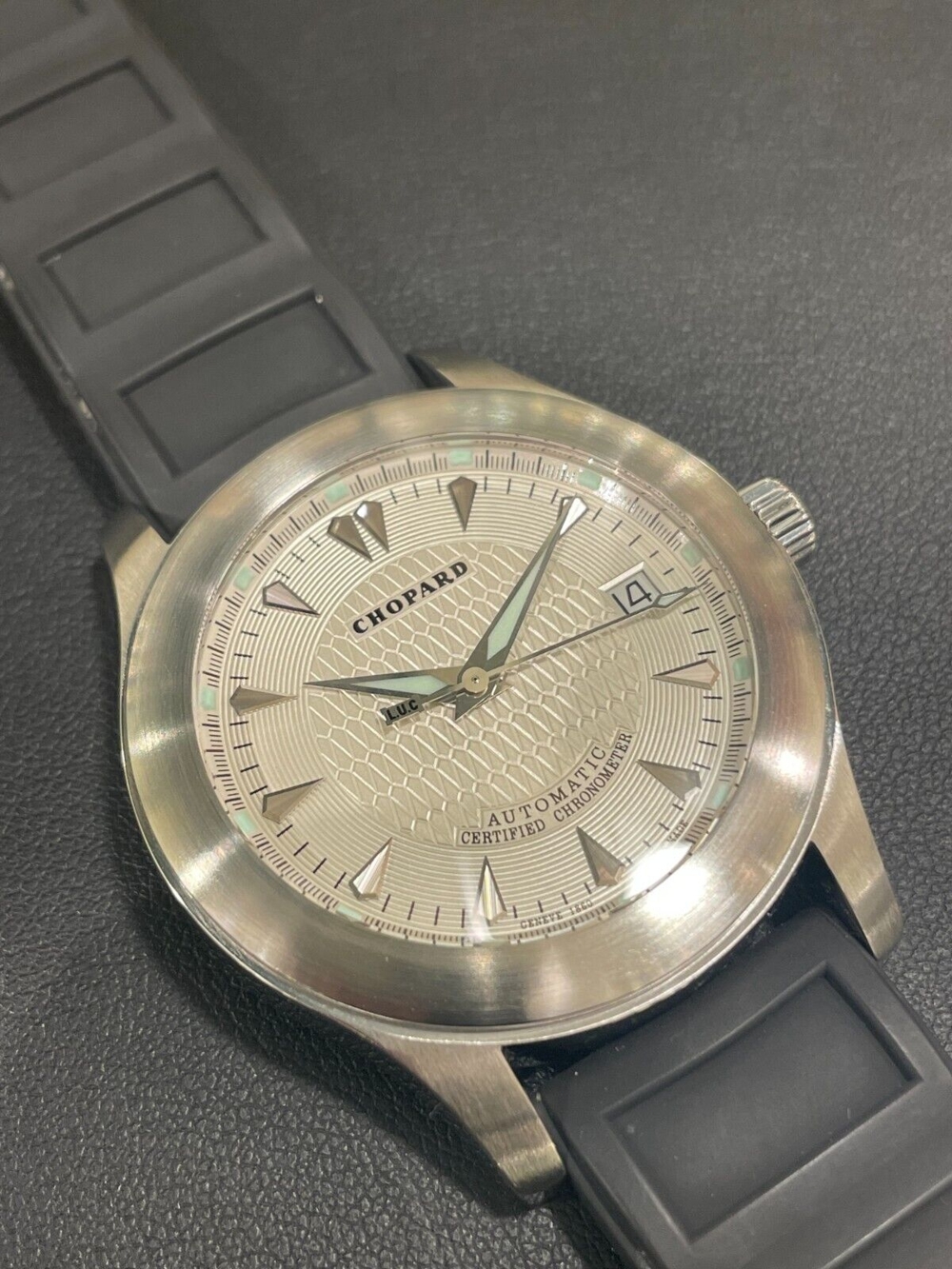 Chopard L.U.C. Sport Automatik Uhr mit Glasboden exzellenter Zustand Ref 8200