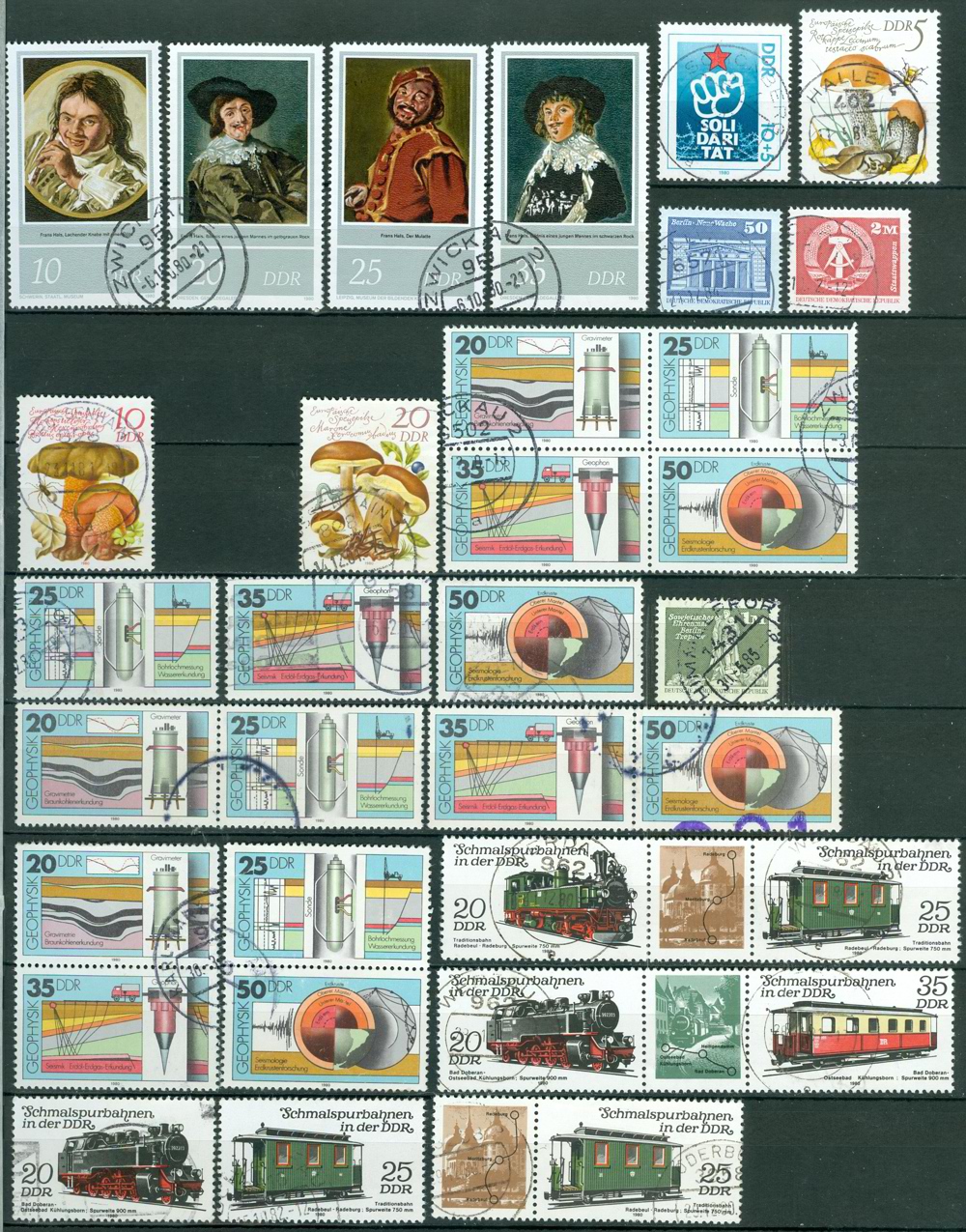 DDR gestempelt aus Nr. 2543 - 71  mit vielen Original Poststempel wie auf den Bildern zu sehen.