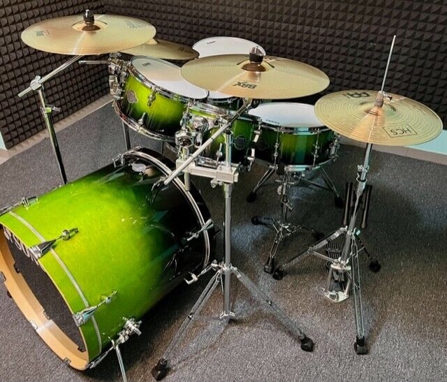 Schlagzeug Drumset Sonor Essential Force S Drive Set Green Fade