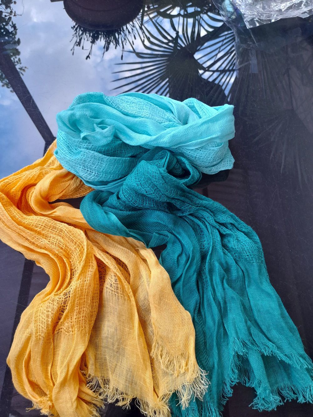Schöner Schal aus 100% Baumwolle