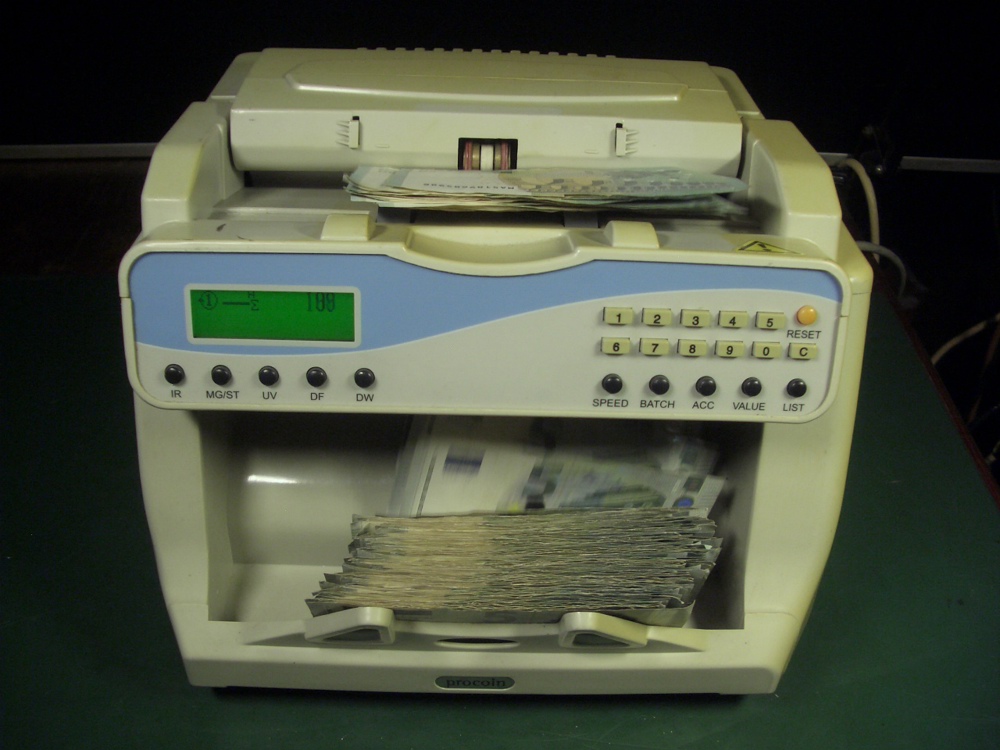 Procoin PRC 920+Banknotenzähler für sortierte Geldscheine mit Echtheitsprüfung 