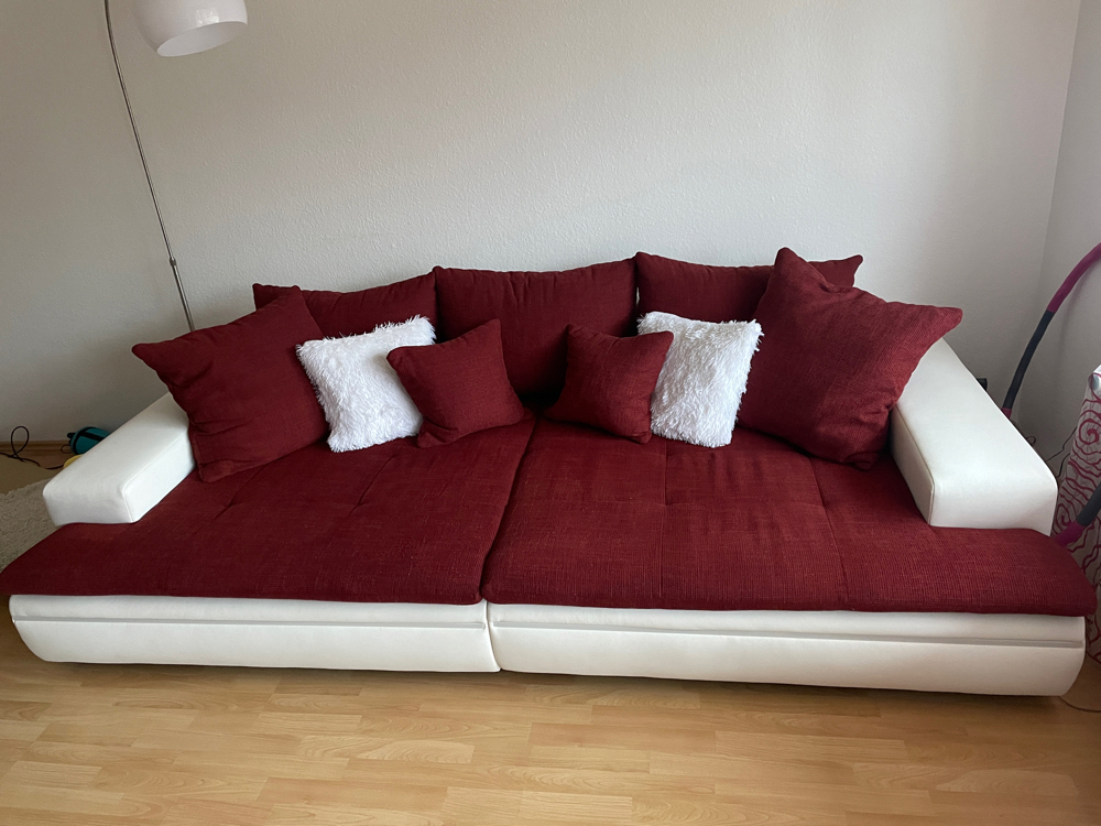 Big-Sofa Haiti in weiß-rot zu verkaufen