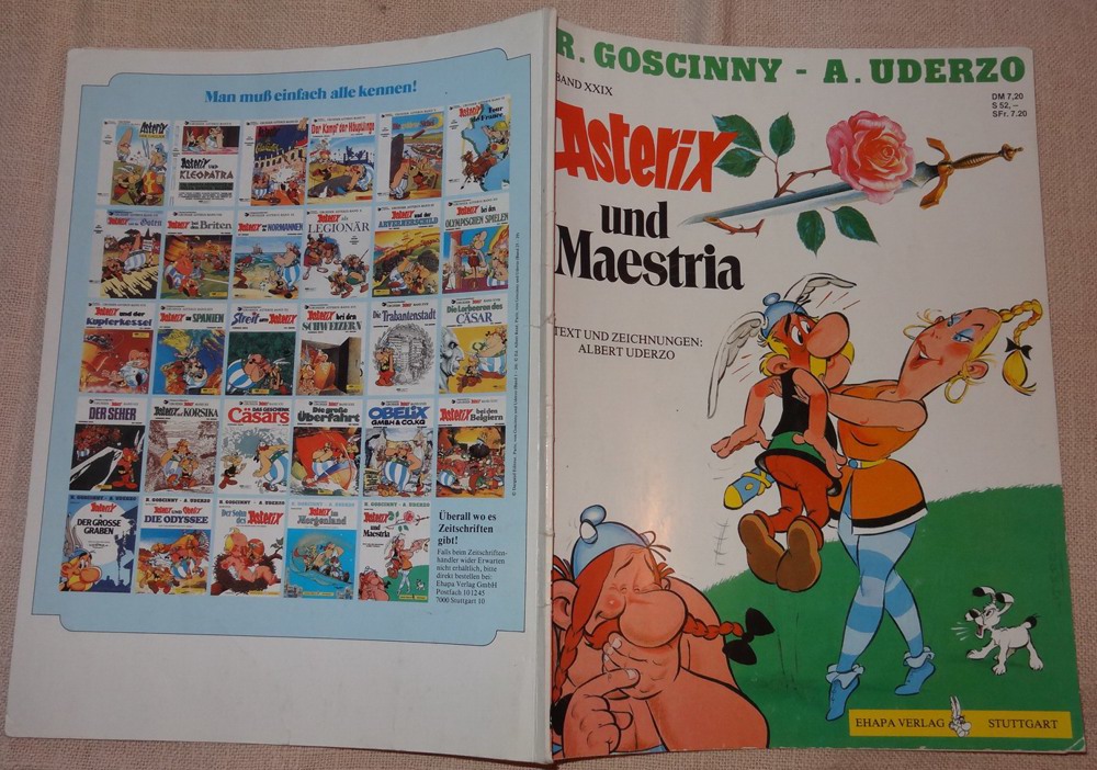 BD Band 24 Asterix und Maestria Gosciny 1991 1.Auflag Asterix und Obelix Ehapa Comic 