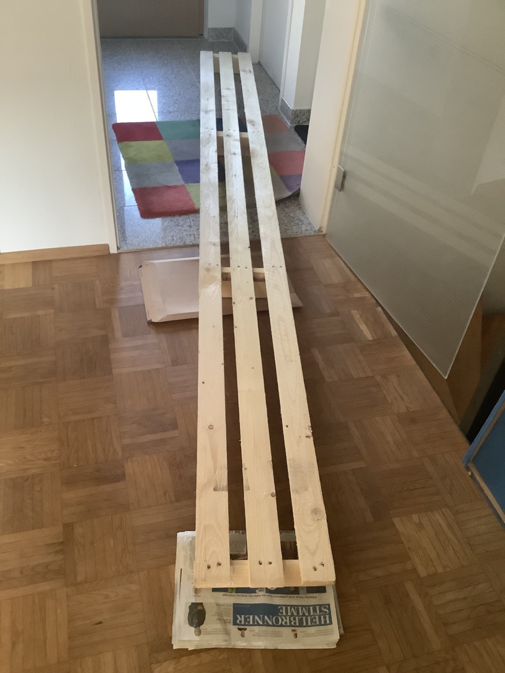 Einweg-Holzpalette L330xB13xH13cm